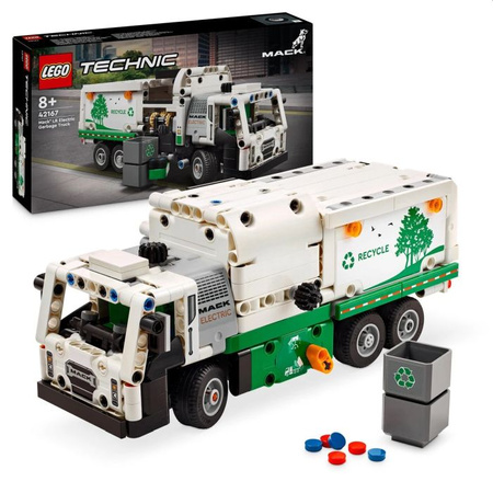 Klocki Lego Technic, 42167, Śmieciarka Mack LR Electric