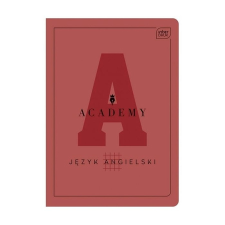 ZESZYT A5 60 kartek, kratka #  j.ANGIESLKI ACADEMY