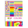 Happy Color Blok z motywami COLORS, 80g/m2, A4, 15 ark, 26 motywów