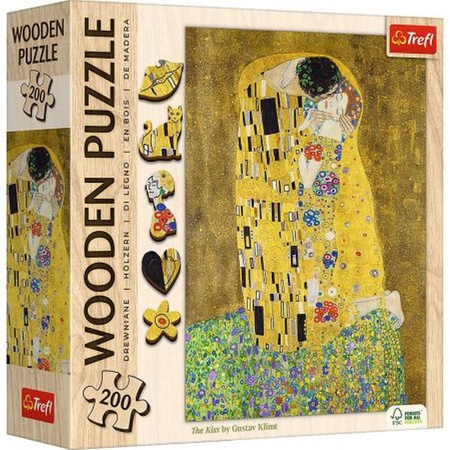 Puzzles 200 Wooden Puzzles The Kiss - Gustav Klimt