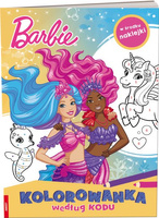 BARBIE DREAMTOPIA. KOLOROWANKA WEDŁUG KODU