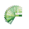 Happy Color Blok z motywami GREEN, 80g/m2, A4, 15 ark, 30 motyw