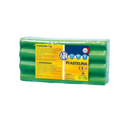 PLASTELINA 1KG JASNA ZIELONA
