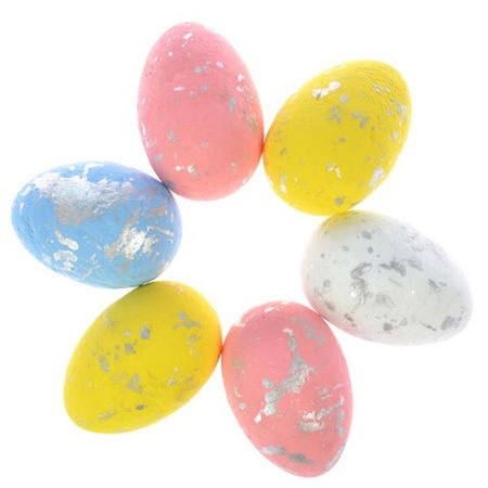 Pisanki posrebrzane (6 szt.)