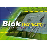 BLOK A4 TECHNICZNY KOLOR 170G