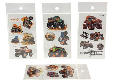 tatuaże samochody, 15x7,2cm