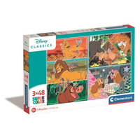 Puzzle 3 x 48 el. Disney Animals Clementoni