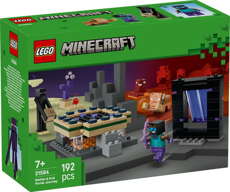 Klocki LEGO Minecraft, Podróż przez Portal Netheru, 21584