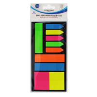 Zakładki indeksujące FLUO 10 kształtów