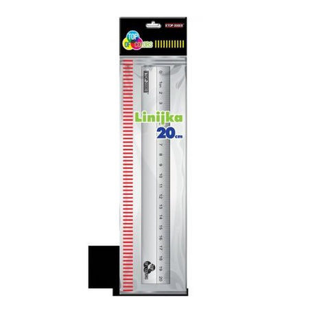 LINIJKA 20CM ALUM