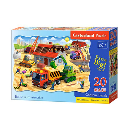 Castorland Puzzle 20  el. Maxi C-02412 House in Construction