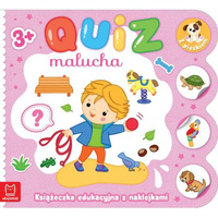 Quiz malucha z naklejkami z pieskiem 3-4 lata