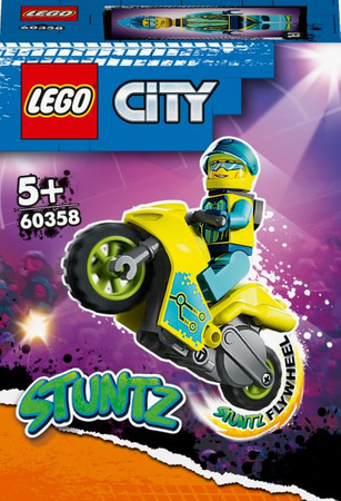 Klocki LEGO® City - Cybermotocykl kaskaderski 60358