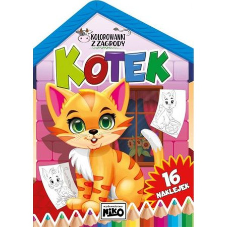 KOLOROWANKI Z ZAGRODY. KOTEK