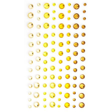 KRYSZTAŁKI SAMOPRZYLEPNE ŻÓŁTE