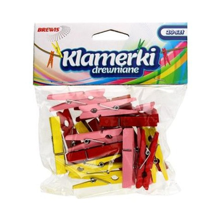 Klamerki ozdobne 4.5 cm kolorowe SPK45