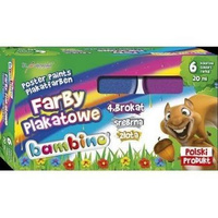 FARBY PLAKATOWE BROKAT 20ML 6 KOLORÓW