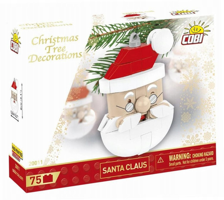 Klocki Cobi Zestaw Ozdoby choinkowe - Mikołaj (75el.)