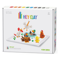 Hey Clay Masa plastyczna -ptaki z farmy Tm Toys