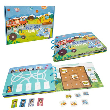 Książeczka aktywizująca edukacyjna Ruch drogowy Pojazdy