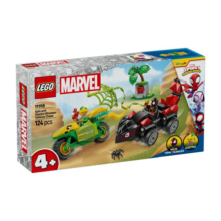 Klocki LEGO Pościg Spina za Electro w dinopojeździe 11198