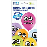 Balony FUNNY MONSTERS 6 SZTUK Godan