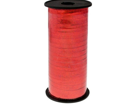 Tasiemka holograficzna czerwona, 100y (92 m)