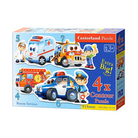 Castorland Puzzle  4w1 B-04393 Rescue services