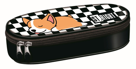PIÓRNIK SASZETKA USZTYWNIONA Z WEWNĘTRZNĄ KLAPKĄ PC-01 SLEEPY CORGI mk