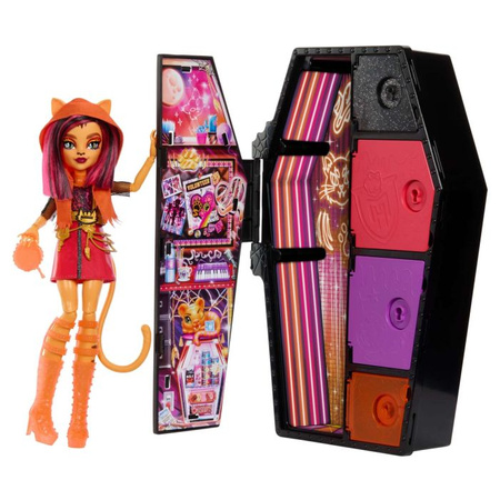 Monster High Staszysekrety Toralei Stripe Seria 3 Neonowa HNF80 4