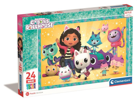 PUZZLE 24 EL MAXI SUPERCOLOR GABBY'S DOLLHOUSE