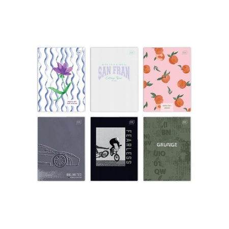 Zeszyt A4 60 kartek, linia = M 70g UV Mix