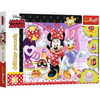 Trefl Puzzle 100 el. Glitter Minnie i błyskotki