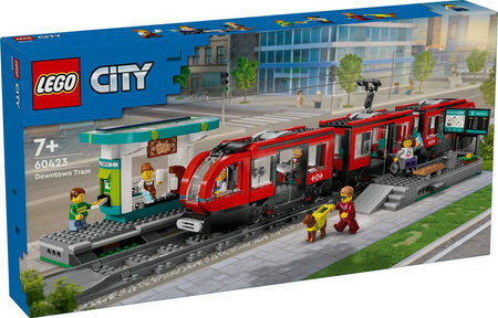 Klocki LEGO City Tramwaj miejski ze stacją 60423