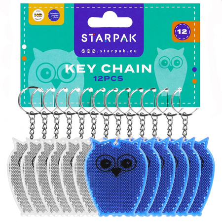 Brelok Odblaskowy Sowa 7cm Starpak