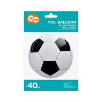 Balon foliowy 16 cali Piłka biało-czarna