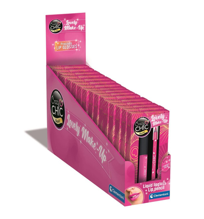 Crazy Chic. Błyszczyk i konturówka pink power Clementoni