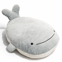 Duży mięciutki pluszowy wieloryb - przytulanka 70 cm