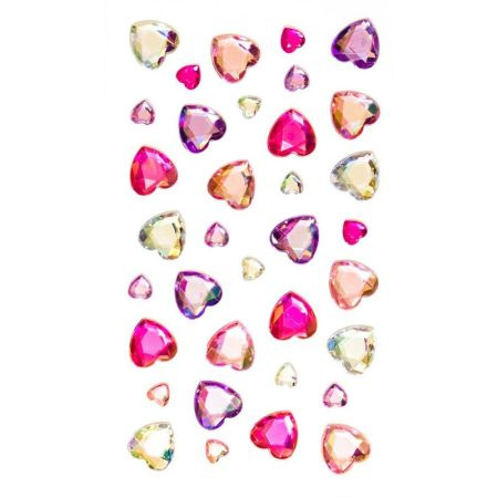 KRYSZTAŁKI SMAOPRZYLEPNE SERCA 35SZTUK