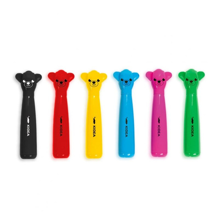 FLAMASTRY JUMBO Z FIGURKĄ MISIE 6 KOLORÓW KIDEA