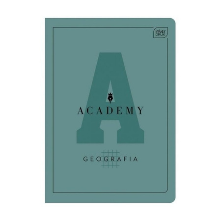 ZESZYT A5 60 kartek, kratka # GEOGRAFIA ACADEMY