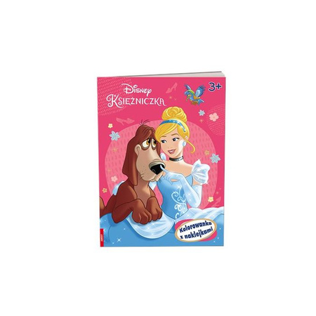 Disney Księżniczka. Kolorowanka z naklejkami