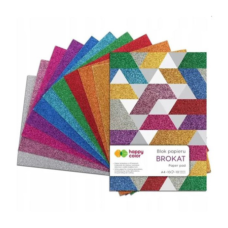 Happy Color Blok BROKAT, 80g/m2, A4, 10 ark, 150g