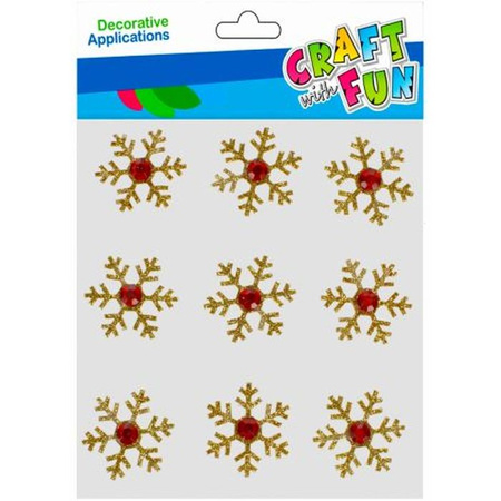 OZDOBA BN NAKLEJKI GWIAZDKI BROK ZLO 9SZT 12 144