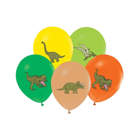 Balony Dinozaury, 12'/ 5 sztuk