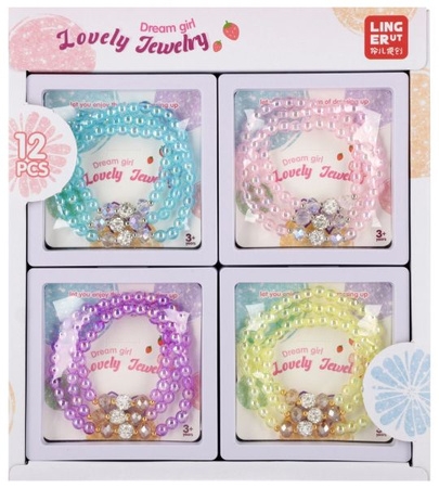 ZESTAW PIĘKNOŚCI BRANSOLETKA 9X9X2 MIX4 MC