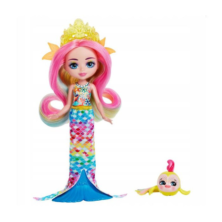 Enchantimals Royal Radia Rainbow Fish + zwierzątko rybka Flo -HCF68 (asst  FNH22)