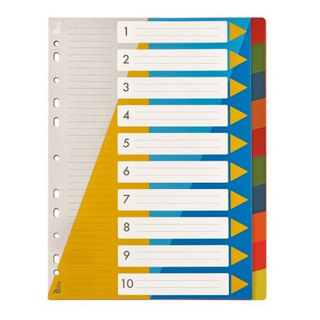 Przekładki PP A4 numeryczne 1-10 A`1 Tetis