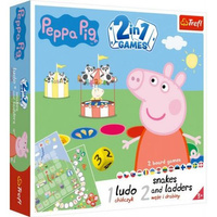 Trefl Gra 2w1 Chińczyk Węże i drabiny Peppa Pig