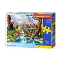 Castorland Puzzle 70 el. B-070091 Forest Animals